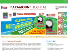 Tablet Screenshot of paramounthospital.com